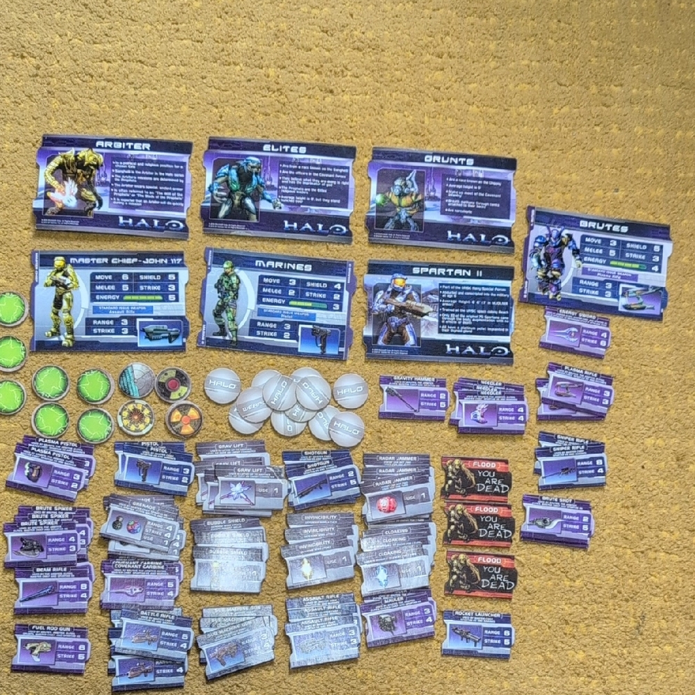 Halo Board Game Set - Purple and White